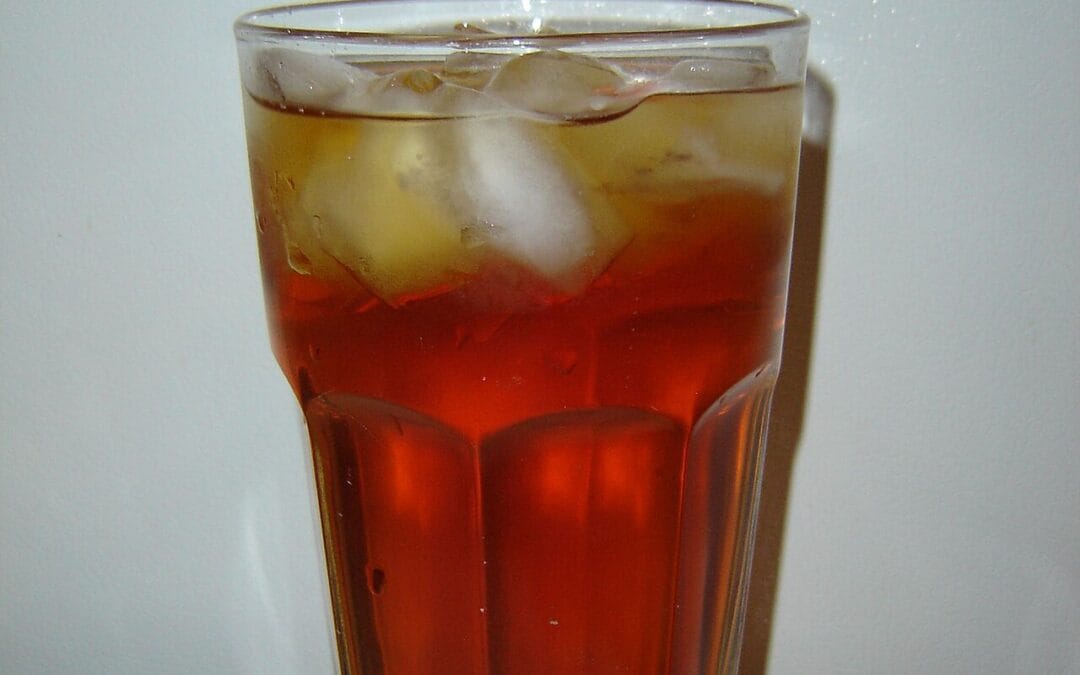 Ice cubes in a glass