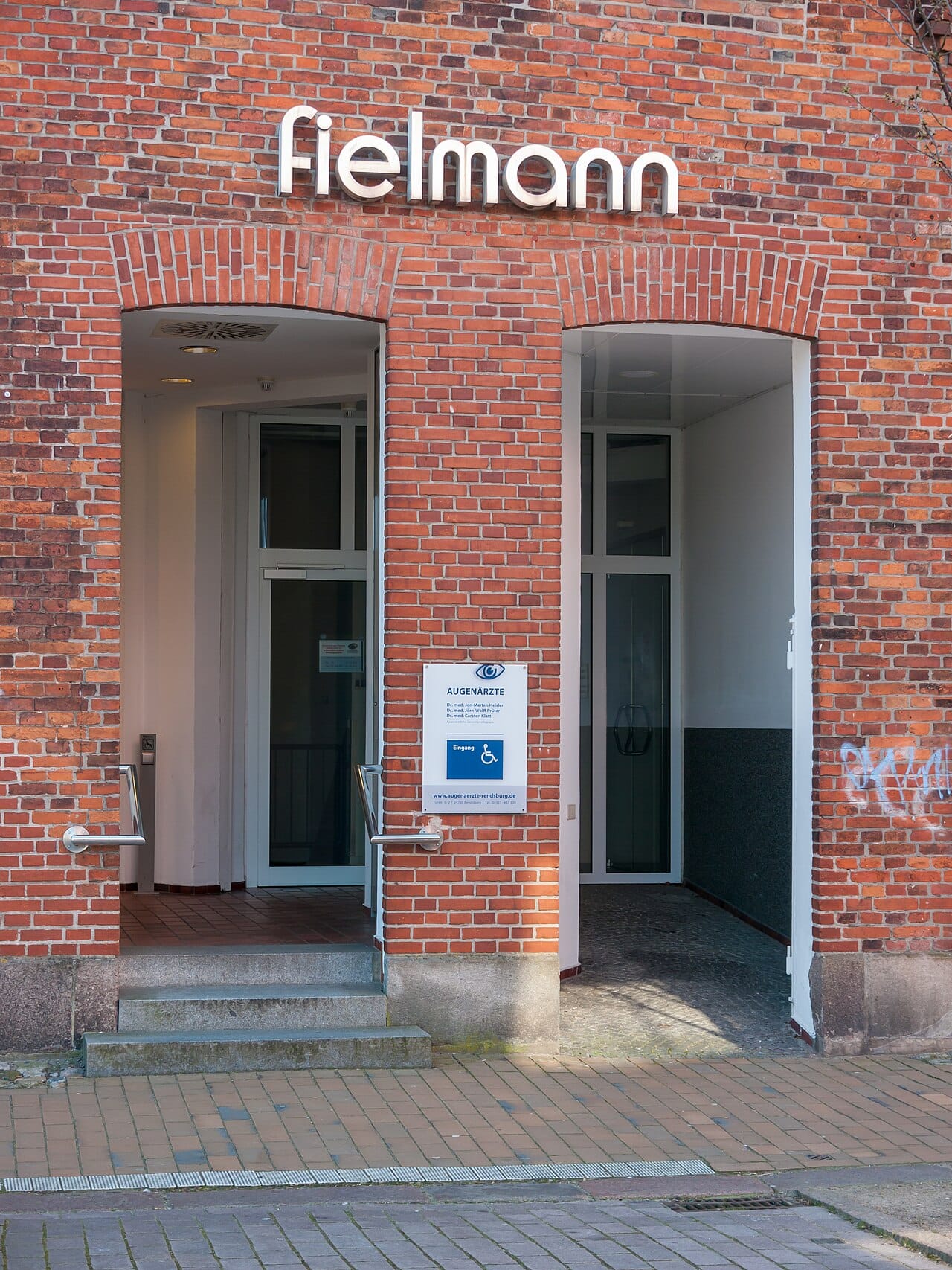 A wheelchair ramp fitted at the entrance of a home