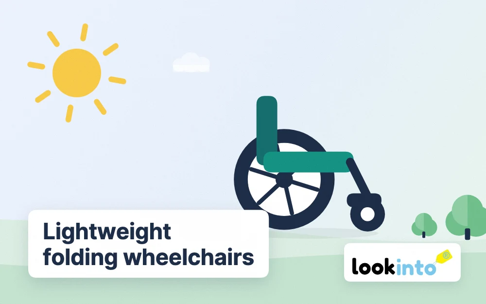 Lightweight folding wheelchairs