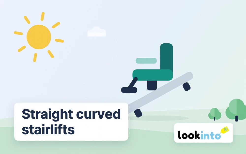 Straight curved stairlifts