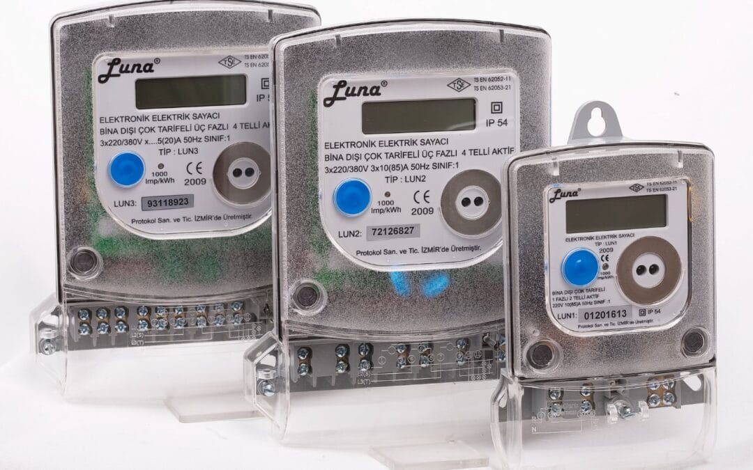 Electronic household electricity meters